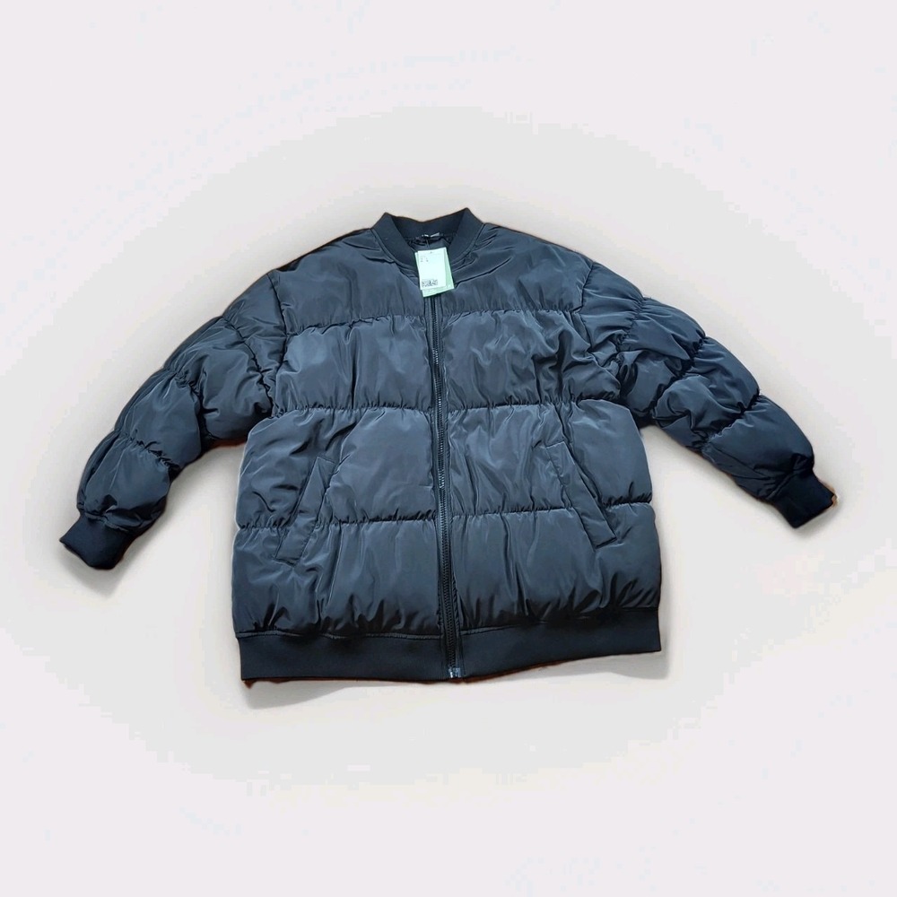 H&M Divided Black Puffer Jacket Mens Size Large